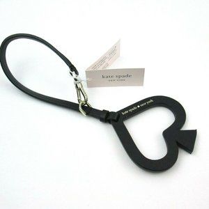 Kate Spade Cut-Out Spade Key Fob & Bag Charm Black